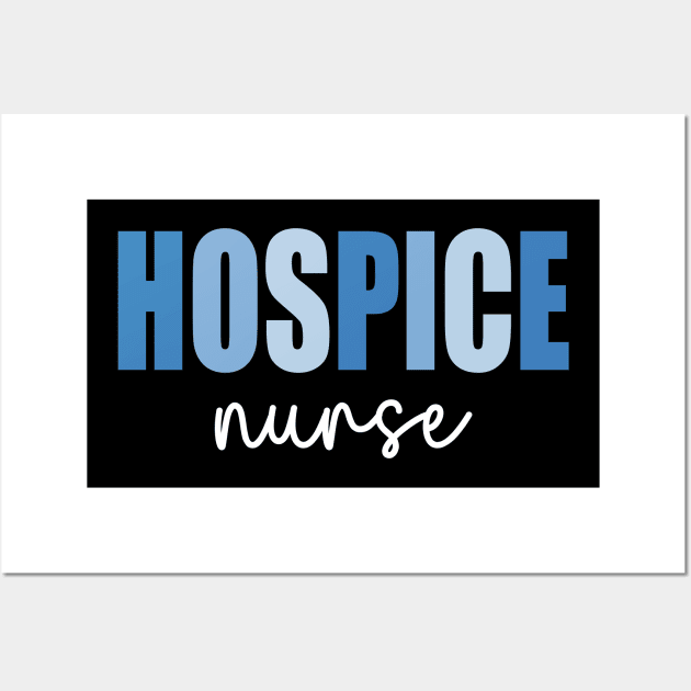 Retro Hospice Nurse Print For Nursing Student Hospice Nurse Wall Art by WildFoxFarmCo